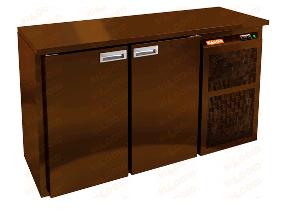 Стол морозильный HICOLD BN 11 BR2 BT BAR, пластификат, 2 двери (-18...-10°С)
